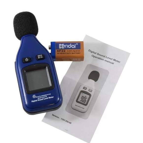 Digital Sound Level Meter, Model # BAFX3370, Brand New In Factort Sealed Package - Picture 3 of 7